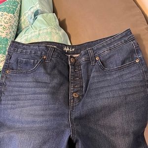 Style and co. Button up bootcut jeans.